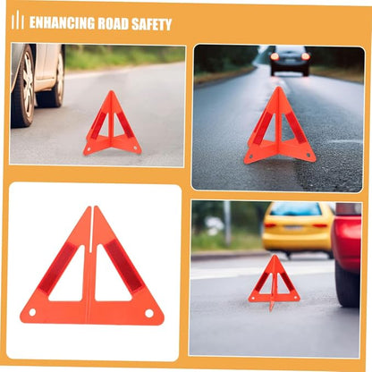 5pcs Car Warning Rack Emergency Safety Triangle Reflective Roadside Marker