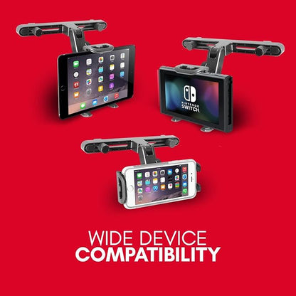 Macally Tablet Holder for Car Headrest | iPad Backseat Mount for Kids | Fits 4.7-11" Devices | Perfect for Long Car Trips