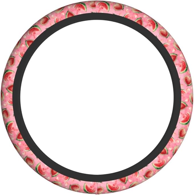 Watermelon Steering Wheel Covers Non Slip Neoprene Universal 15 Inch Steering Wheel Protector Car Cover for Men Women