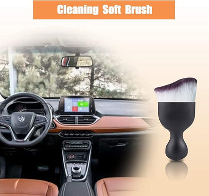 1 PC Car Interior Dust Brush, Auto Scratch Free Detailing Brush, Soft Car Interior Cleaning Brush Auto Accessories for Automotive Dashboard, Air Conditioner Vents, Computer (Purple)