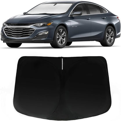 Windshield Sun Shade for Chevrolet Chevy Malibu 2016-2025, Car Front Window Sunshade with 240T Sun Visor Protector Blocks UV Rays Heat Sun Shield Accessories