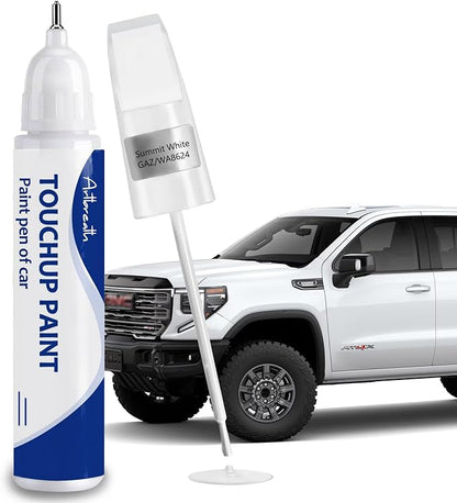 Summit White(GAZ/WA8624) Touch Up Paint for GMC-Exact Match–Chips and Nicks Car Paint Scratch Repair Kit Automotive Paint Pen for Sierra 1500/2500 HD/Acadia/Canyon/Savana/Terrain