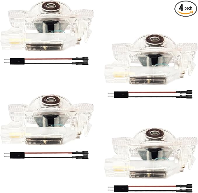 ERSDGG Never Fade LED Ghost Shadow Light Plug and Play Compatible with LS ES is LX RX GS GX RC UX– Ultra-Bright Welcome Logo Lamp (4, LX)