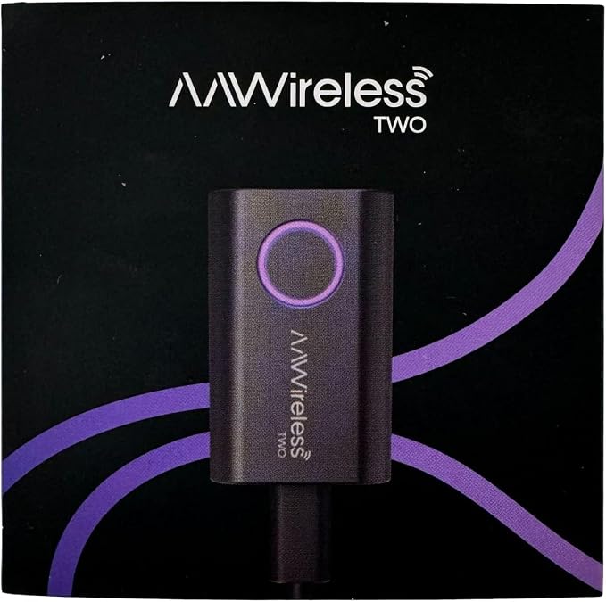 AAWireless Two – Wireless Android Auto Adapter – Convert Factory Wired Android Auto to Wireless – Bluetooth & Wi-Fi Auto Connect – Easy Plug & Play – Multifunction Button – Made in Europe