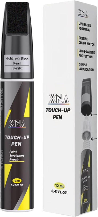 XNA Nighthawk Black Pearl(B-92P) for Honda Touch Up Paint, Car Scratch Remover for Nicks and Chips Repair, 2-In-1 Quick & Easy Fix Car Scratch Repair Kit with Exact Color-Matched