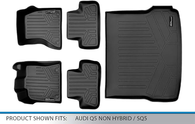 MAXLINER Floor Mats 2 Rows and Cargo Liner Set for 2009-2017 Audi Q5