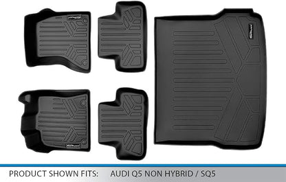 MAXLINER Floor Mats 2 Rows and Cargo Liner Set for 2009-2017 Audi Q5