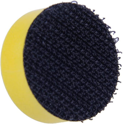 beler 2pcs 1" 25mm M6 Backer Plate & 60pcs Mixed Sponge Buffing Polishing Pads (rough & medium & fine 20pcs each) Fit For Car Polisher