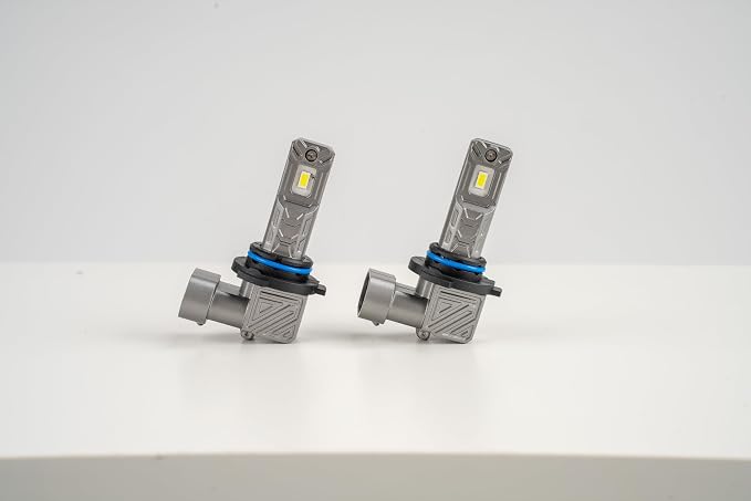 Marsauto M1C 9005 9006 Light Bulbs Combo, Fanless IP68 Fog Light – 4 Pack | 6500K cool white, HB3 HB4 sockets, 1:1 mini size no adapter, fits truck SUV, all-weather IP68, 5-min DIY install