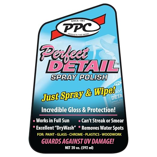 PPC Perfect Detail Spray Polish. Cleans, Polishes, and UV Protection.