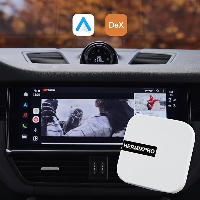 Android Auto Wireless Adapter Compatible with Samsung DeX,Wireless Android Auto Adapter Support YouTube, Netflix,Car Streaming Device,DeX Station, Desktop Experience for Car