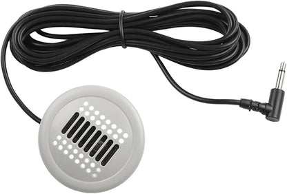 3.5mm Wired Car Audio Microphone, with 300cm Extension Cable, for Compatible for Android Navigation Radio, for BMW for Mercedes-Benz for Skoda for Multivan ABS Shell Gray