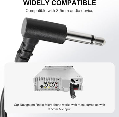 3.5MM Microphone Mic Car Audio Wired for Android Radio Navigation External Extension Cable 300CM for BNW and Other Models