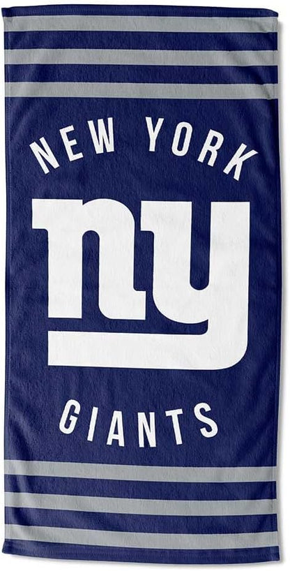 Northwest NFL New York Giants Unisex-Adult Beach Towel, 30" x 60", Stripes