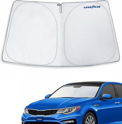 Goodyear Foldable Windshield Sunshade for Kia Optima 2016-2020, Car Accessories, Sunshade Cover, Sun Shade Car Windshield, Window Sun Blocker - GY008233