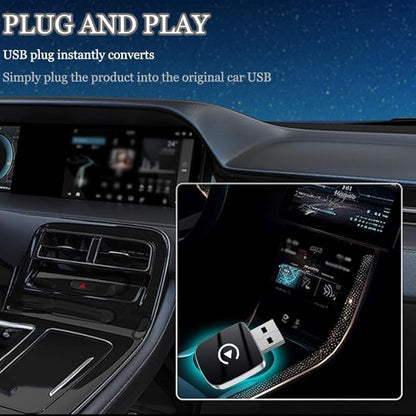 Wireless CarPlay Adapter for Lexus is 2021-2025 2026, Convert Wired to Wireless CarPlay Adapter Plug and Play, Fast Auto-Connect,Black