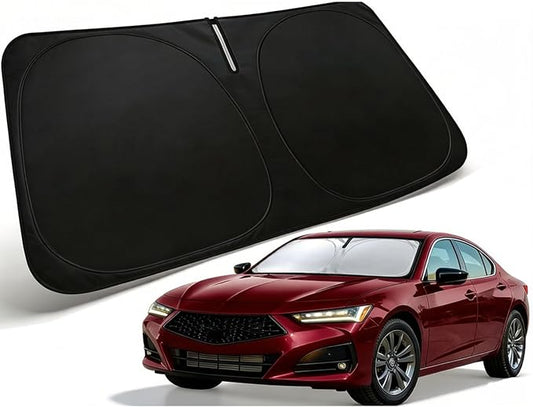 Windshield Sun Shade for Acura TLX 2021-2025/Kia Forte 2019-2026 | Front Window Sun Visor Protector & Heat Shield, 240T Sunshade Protection Blocks UV Rays, Car Accessories