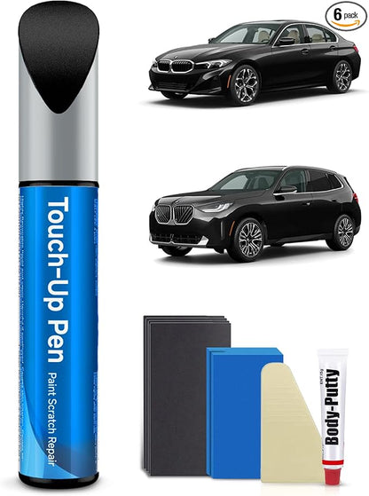 Fluid Black(668) for BMW Car Touch Up Paint Kit,Exact Match Car Scratch Repair Touch Up Paint Kit (Fluid Black(668))