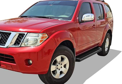 APS Running Boards (Nerf Bars Side Steps Step Bars) Compatible with Nissan Pathfinder 2005-2012 (Black Powder Coated Running Board Style)