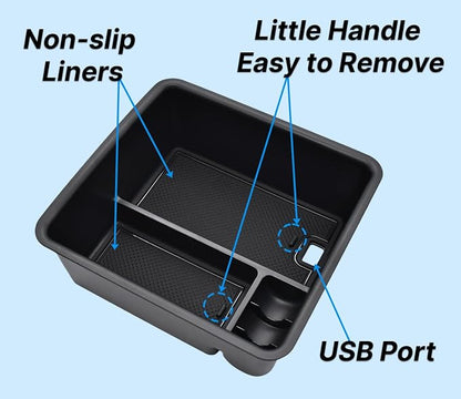 Center Console Organizer for Range Rover & Range Rover Sport 2023-2025 2026 Armrest Insert Tray Storage Box Interior Accessories (Without Refrigerator) | NOT Fit for Models with Refrigerator