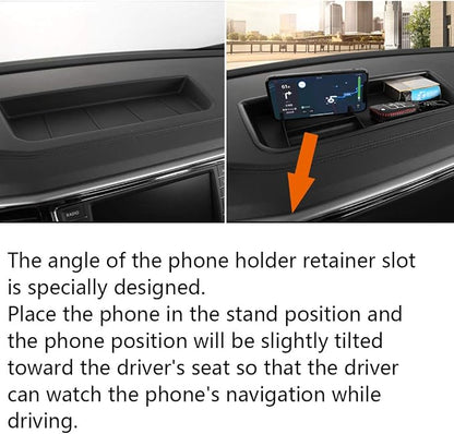 EDBETOS Interior Dashboard Storage Box Organizer Holder Tray Compatible with Volkswagen Atlas 2018 2019 2020 2021 2022 2023 Dash Mounted Holders Accessories