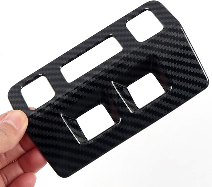 HIGH FLYING Carbon Fiber Grain Car Interior Accessories Dashboard Console Head Light Switch Cover Trim Kit ABS 1PC for Subaru WRX STI 2015-2021, XV Crosstrek 13-17