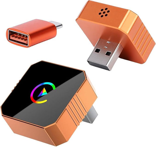 VBESTLIFE Mini Wireless for Adapter, 2.4/5Ghz Wireless for & for Android Auto, Plug and Play, Fast Auto Reconnect Stable Control Zero Delay (Color Pattern)