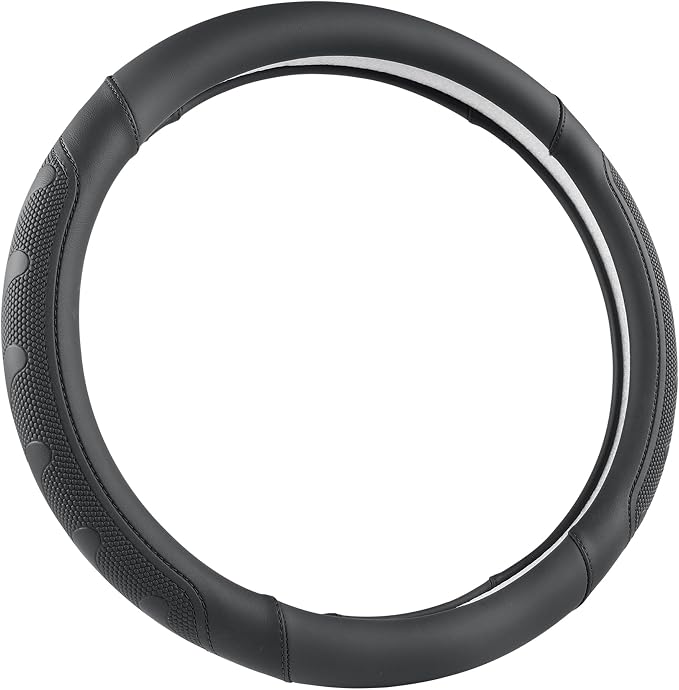 GIANT PANDA Car Steering Wheel Cover for Toyota RAV4,Camry,Highlander,Corolla,Prius,Tacoma,Standard Size - Black