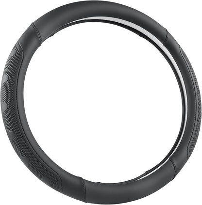 GIANT PANDA Car Steering Wheel Cover for Toyota RAV4,Camry,Highlander,Corolla,Prius,Tacoma,Standard Size - Black