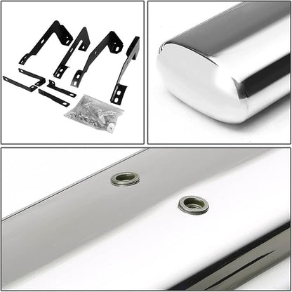 DNA Motoring 5 Inches Running Boards Compatible with 02-08 Ram 1500 Quad/Crew Cab, Stainless Steel Side Step Nerf Bars, STEPB-5O-933-SS