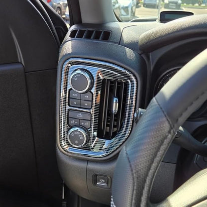 Carbon Fiber Center Console Dashboard Kit Trim for 2019-2026 Chevy Silverado/GMC Sierra 1500 2500 3500 (8-piece Set)