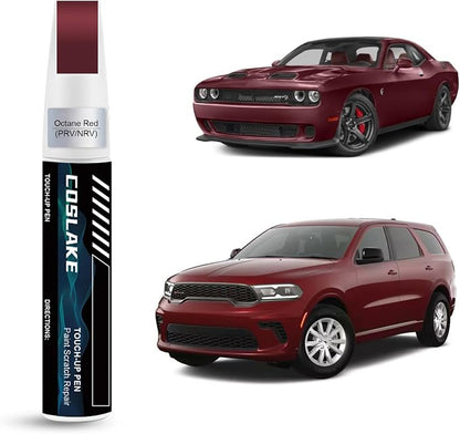 Car Touch Up Paint(Octane Red(PRV/NRV)) for Dodge, Car Paint Scratch Repair Kit, Quick & Easy Solution to Repair, 2 in 1 Scratch Remover Pen with 2PCS Disposable Micro Applicators