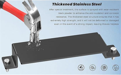 Tamper Metal Cover Plate Comes with Installation Tool Steel Protective Set for Automotives Use Anti Theft Steel Plate for Automotives Use