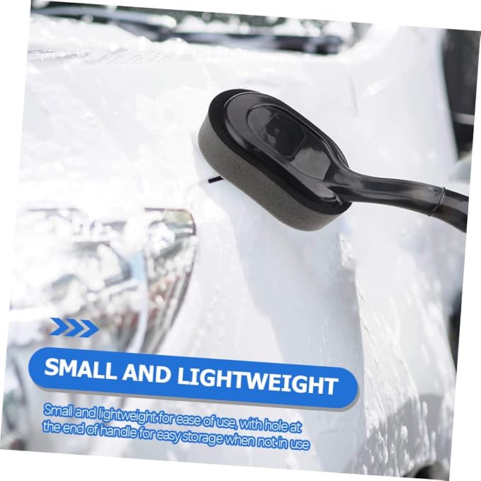 Ergonomic Tire Shine Applicator with Handle Removable Sponge Pad for Tire Dressing and Cleaning Lightweight Design for Easy Use and Storage for Car Detailing