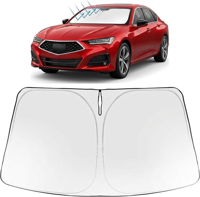 Proadsy Windshield Sun Shade for Acura TLX 2021-2026 Foldable Front Sunshade Protector Sun Visor Blocks UV Rays Keep Car Cooler Accessories