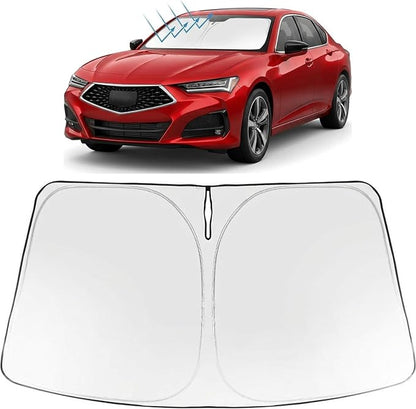 Proadsy Windshield Sun Shade for Acura TLX 2021-2026 Foldable Front Sunshade Protector Sun Visor Blocks UV Rays Keep Car Cooler Accessories