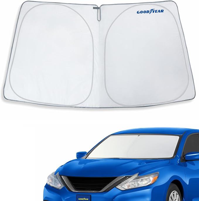 Goodyear Foldable Windshield Sunshade for Nissan Altima 2013-2018, Car Accessories, Sunshade Cover, Sun Shade Car Windshield, Window Sun Blocker - GY008264