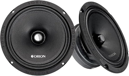 ORION Cobalt CM854 High Efficiency 8" Mid-Range Bullet Loudspeakers, 1200W Max Power, 300W RMS, 4 Ohm, 1.5" Voice Coil - Pro Car Audio Stereo, Midrange Speakers (Pair)