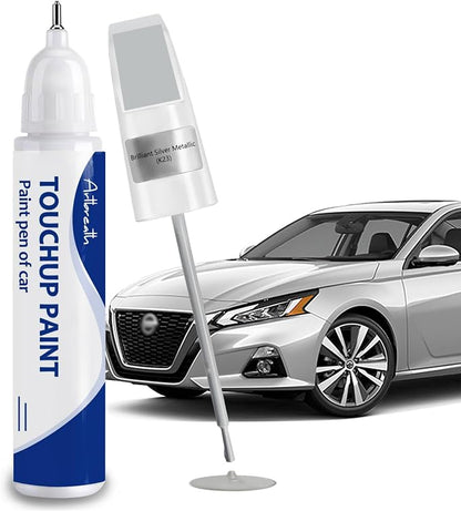 Brilliant Silver (K23)Touch Up Paint for Nissan-Exact Match–Chips and Nicks Car Paint Scratch Repair Kit Automotive Paint Pen for 370Z/Altima/Armada/Cube/Frontier/GT-R/Juke/Leaf/Maxima/Murano/NV/Rogue