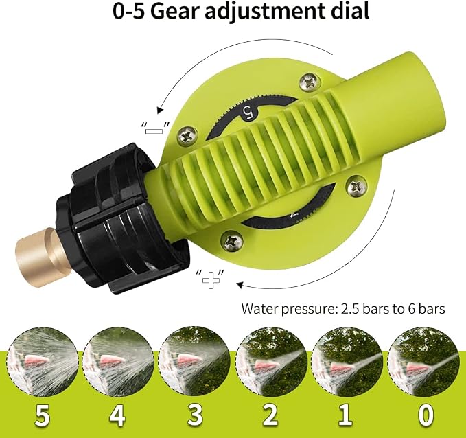 ESP Car Wash Foam Gun for Garden Hose Adjustable Hose Wash Sprayer Thick Filtration with Metal Handle Washing Mitts 6 Levels of Foam Concentration Snow Foam Blaster Quick Connector to Any Cleaning