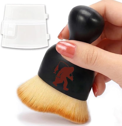 Fishing Bigfoot Car Detailing Brush Soft Bristle Cars Interior Cleaning Brush,Automotive Dust Brushes for Vehicle Detailing Care Car Accessories Sasquatch Gifts for Fishing Love,Him,Father,Men,Women