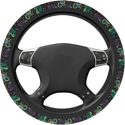 Dragon Steering Wheel Covers Non Slip Neoprene Universal 15 Inch Steering Wheel Protector Car Cover for Men Women