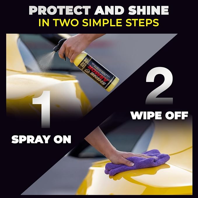 Car Spray Wax for Car Detailing - Quick and Easy Carnauba Liquid Car Wax Spray for Instant Gloss and Protection - Multi Surface Premium Brazilian Carnauba Car Wax Polish for All Vehicle Types