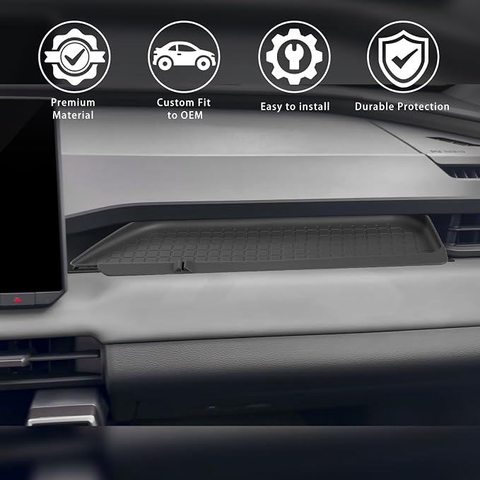 Silicone Passenger Storage Organizer Mat for Toyota RAV4 2026 Silicone Glove Box Organizer Tray Interior Compatible for RAV4 2026 Insert Accessories