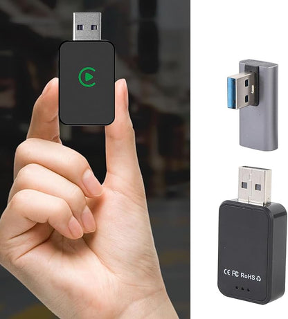 2 in 1 Adapter Dongle for Carplay Wired to Wireless USB Plug and Play for Android Auto Adapter iOS for Android