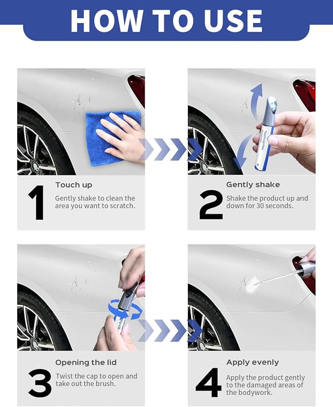 775/9775 Iridium Silver Metallic Touch Up Paint Compatible with Mercedes-Benz Exact Match–Chips and Nicks Touch Up