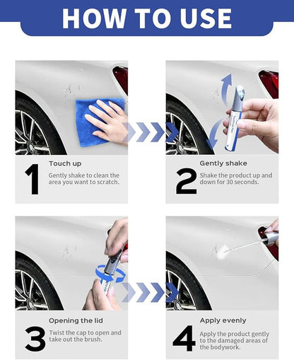 775/9775 Iridium Silver Metallic Touch Up Paint Compatible with Mercedes-Benz Exact Match–Chips and Nicks Touch Up