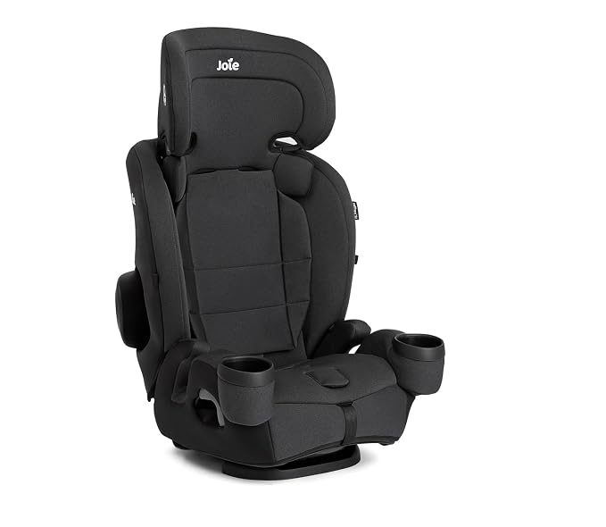 Joie Baby, Saffron™ SI 4‑in‑1 Convertible Car Seat, Rear‑Facing, Forward‑Facing, High‑Back & Booster, LockTight™ Install, Side Impact Protection, No‑Rethread Harness (Shale)