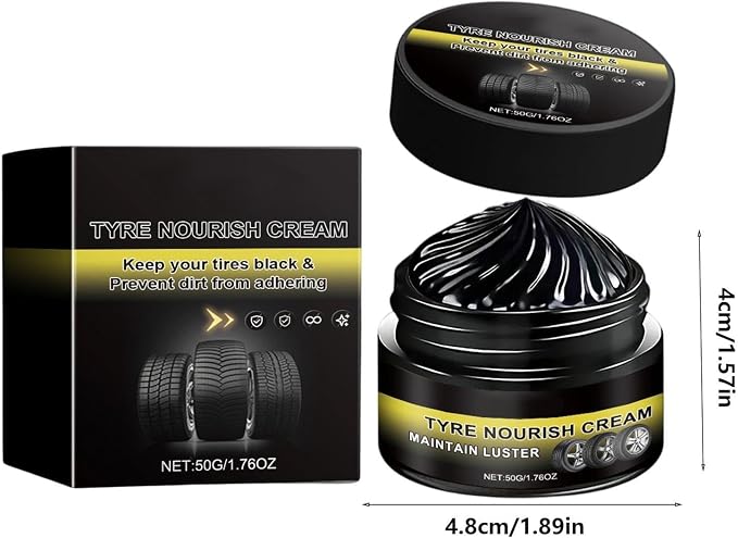 Tire Coating Paste - Ceramic Tire Coat,Tyre Nourish Cream | Rapid Acting Quick Penetrate for Seats Dashboards Vehicles Sedans Minivans Crossovers RVs SUV