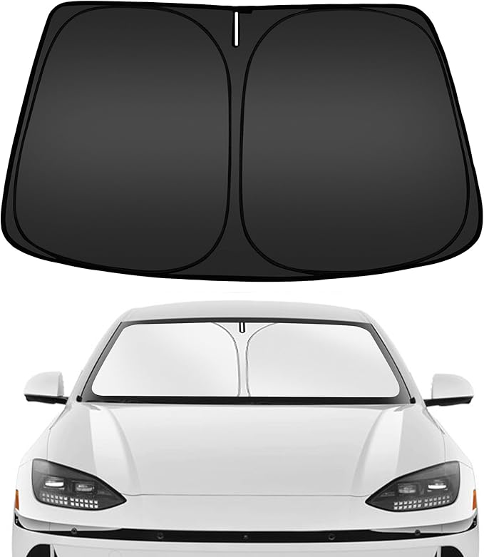 ARISMOTOR Windshield Sun Shade for Hyundai Ioniq 6 2023-2025 2026, Custom Fit Foldable Front Window Sunshade Sun Visor Protector, Block UV Rays Keep Your Car Cooler